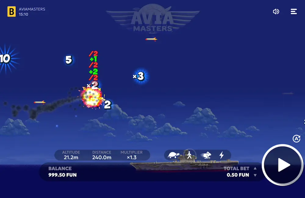 BGaming Aviamasters crash round